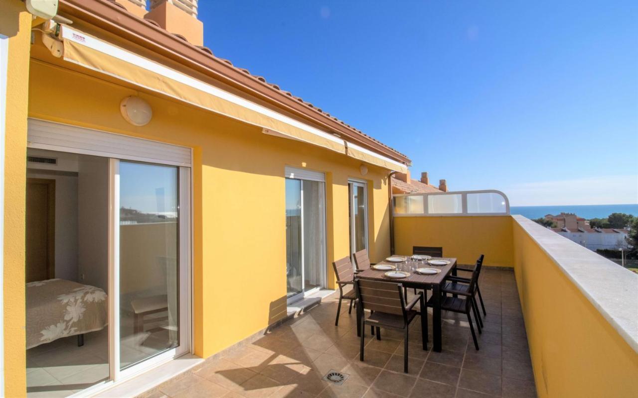 Atico Con Vistas Al Mar , Wifi Y Piscina - Sierra Irta Albert Villas Alcoceber Bagian luar foto