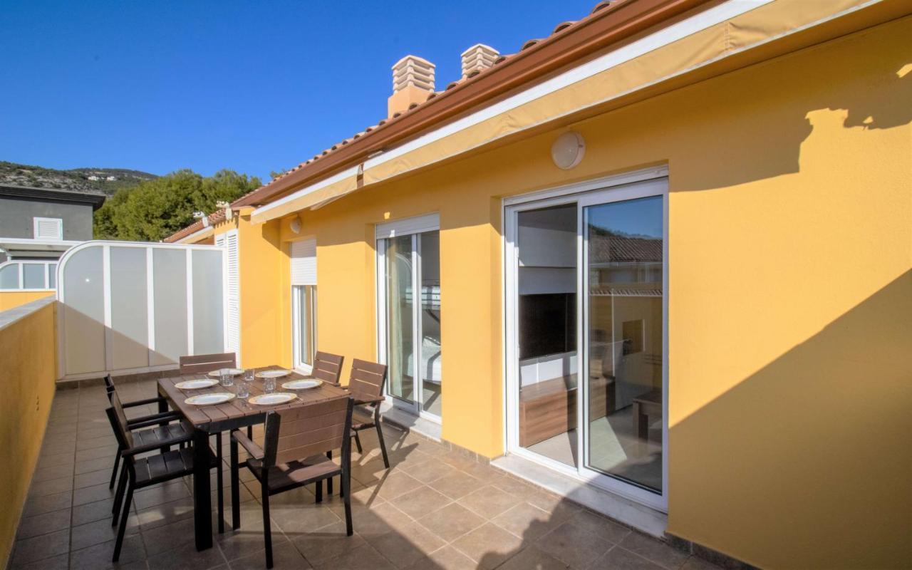 Atico Con Vistas Al Mar , Wifi Y Piscina - Sierra Irta Albert Villas Alcoceber Bagian luar foto