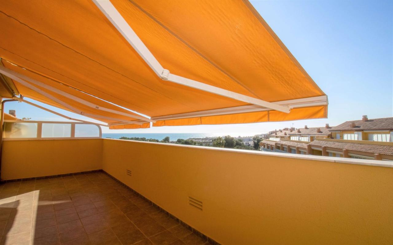 Atico Con Vistas Al Mar , Wifi Y Piscina - Sierra Irta Albert Villas Alcoceber Bagian luar foto
